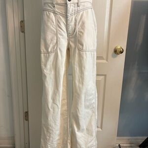 Madewell Wide-Leg Utility Pants in Garment-Dyed Canvas Size 28